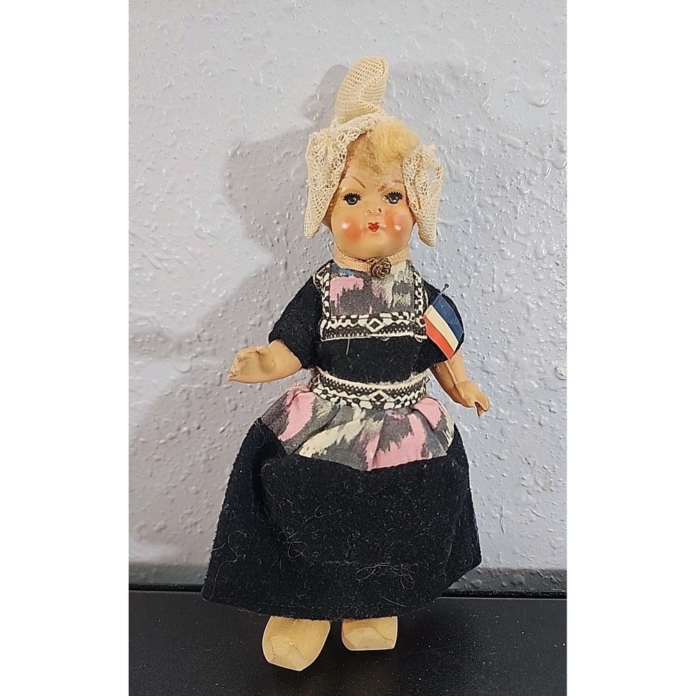 Antique/Vintage Celluloid/Composition Souvenir Dolls from‎ Holland, 1950s